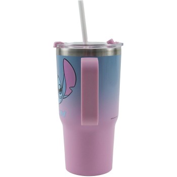 gim Glass ss With Straw 520ml Stitch 552-05221 5204549181601