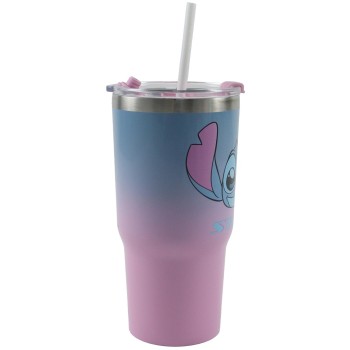 gim ποτήρι ss με καλαμάκι 520ml Stitch 552-05221 5204549181601