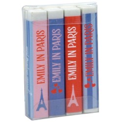 gim Set of 4 Erasers Emily in Paris 351-02009 5204549169258