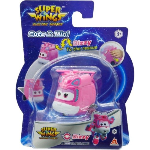 Just toys Super wings electric heroes stunt & pull back asst - dizzy 780130 6911400446692