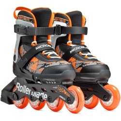 ROLLERBLADE Microblade sl Inline Skates - Black/orange Color Black-orange Size 28-32 43.075154/BL/OR/28 8059791073368