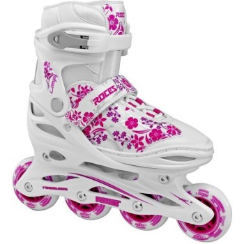 ROCES Compy 8.0 Girl Inline Skates - White/violet Color White-fuchsia, Size 30-33 18.400809/wv/30 8020187859057