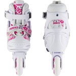 ROCES compy 8.0 girl αυξομειούμενα πατίνια - λευκό/βιολετί χρώμα λευκό-φούξια, μέγεθος 30-33 18.400809/wv/30 8020187859057