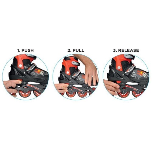 ROCES Compy 8.0 Girl Inline Skates - White/violet Color White-fuchsia, Size 30-33 18.400809/wv/30 8020187859057