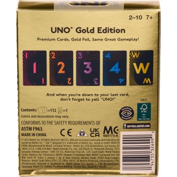 mattel uno gold premium JHB35 194735326990