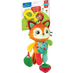 Clementoni Baby Baby Plush fox Walker With Clip for 0+ Months 1000-17623 8005125176236