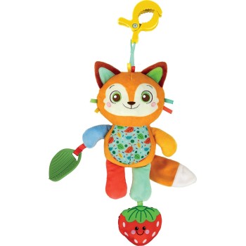 Clementoni Baby Baby Plush fox Walker With Clip for 0+ Months 1000-17623 8005125176236
