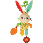 Clementoni Baby Baby Plush Bunny Walker With Clip for 0+ Months 1000-17622 8005125176229