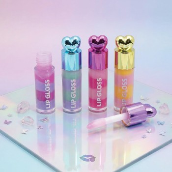 As company Happihobbi Lip Gloss Sparkle Love In 4 Designs for 6+ Years 1081-60010 / 2 5203068603106