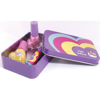 As company Happihobbi Beauty Set With Sparkle Love Case in 2 Designs For Ages 6+ 1081-60017 5203068600174