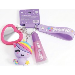 As company Happihobbi Keychain With Lip Gloss and Unicorn Figure in 2 Designs for 6+ Years 1081-60024 / 1 5203068600242