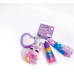 As company Happihobbi Keychain With Lip Gloss and Unicorn Figure in 2 Designs for 6+ Years 1081-60024 / 2 5203068601249
