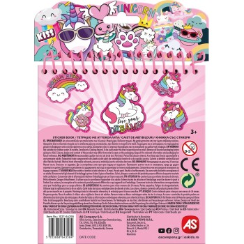 As company AS Notebook With Stickers, Assortment 3 Designs for 3+ Years 1027-64258 / 1 5203068642587