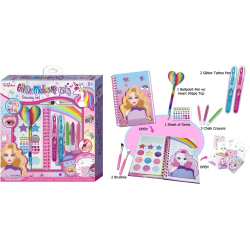 Tokidas Glitz Makeup Girly Σετ Ζωγραφικής T021-1 6971617153134