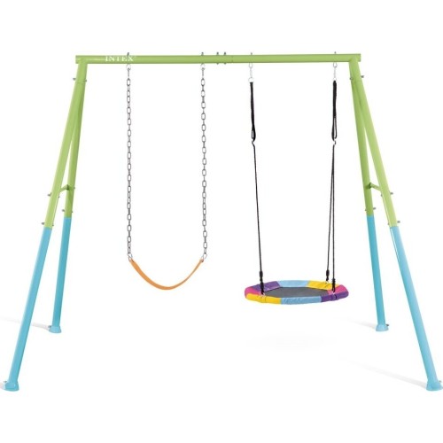 Intex Swing Set 2 In 1 Saucer & Swing 254cmx235cmx200cm 44125 6941057426563