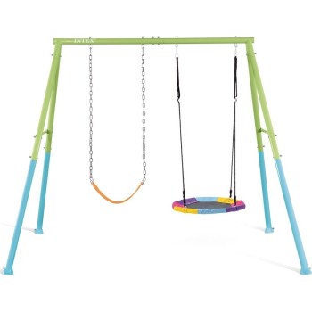 Intex Swing Set 2 In 1 Saucer & Swing 254cmx235cmx200cm 44125 6941057426563