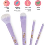 Legami Set of 4 Bee Makeup Brushes - Oh My Glow! bee MUBS0005 8052694112776