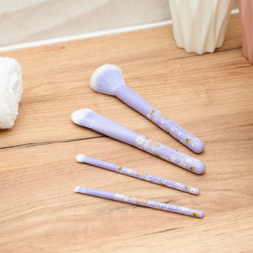 Legami Set of 4 Bee Makeup Brushes - Oh My Glow! bee MUBS0005 8052694112776
