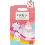 Legami Set of 4 Unicorn Mini Hair Clips - Clip me up! unicorn HCL0002 8052694112189