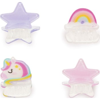 Legami Set of 4 Unicorn Mini Hair Clips - Clip me up! unicorn HCL0002 8052694112189
