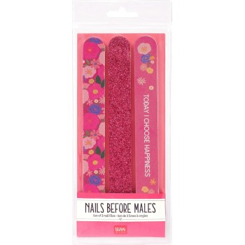 Legami Set of 3 Flowers Nail Files - Nails Before Males flowers NFS0003 8052694002138