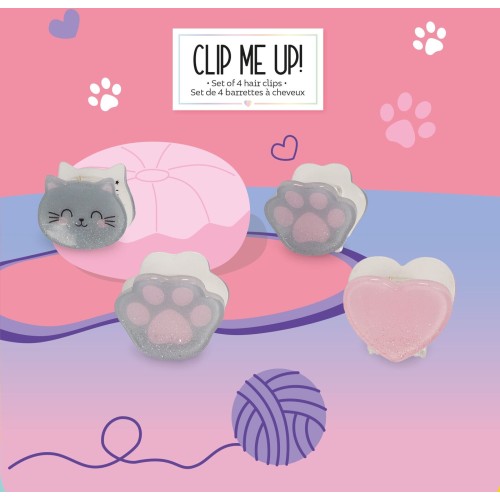 κλιπ για μαλλιά Legami - Clip Me Up - set of 4 mini hair Clips - Kitty - HCL0001 8052694112172