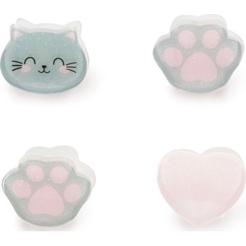 κλιπ για μαλλιά Legami - Clip Me Up - set of 4 mini hair Clips - Kitty - HCL0001 8052694112172