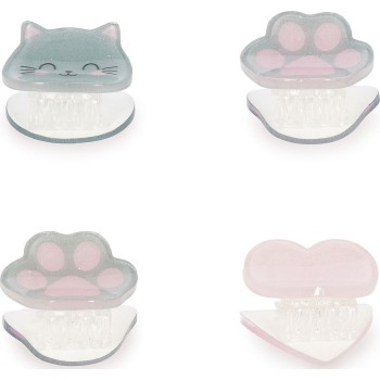 κλιπ για μαλλιά Legami - Clip Me Up - set of 4 mini hair Clips - Kitty - HCL0001 8052694112172