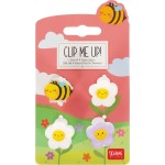 Legami Set of 4 Bee Mini Hair Clips - Clip me up! bee HCL0004 8052694112202