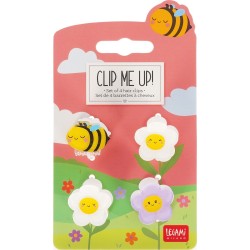 Legami Set of 4 Bee Mini Hair Clips - Clip me up! bee HCL0004 8052694112202