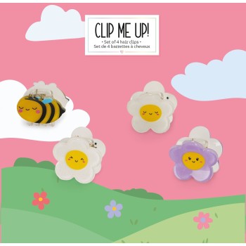Legami Set of 4 Bee Mini Hair Clips - Clip me up! bee HCL0004 8052694112202