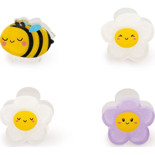 Legami Set of 4 Bee Mini Hair Clips - Clip me up! bee HCL0004 8052694112202