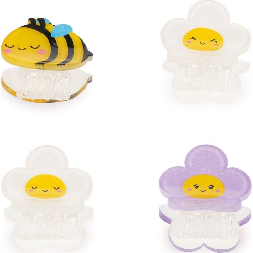 Legami Set of 4 Bee Mini Hair Clips - Clip me up! bee HCL0004 8052694112202