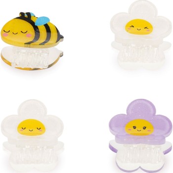 Legami Set of 4 Bee Mini Hair Clips - Clip me up! bee HCL0004 8052694112202