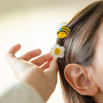 Legami Set of 4 Bee Mini Hair Clips - Clip me up! bee HCL0004 8052694112202
