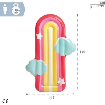 intex  cloud float, inflated size: 1.75m x 1.17mx x 20cm 58729eu 58729 6941057425849