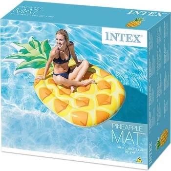 Intex Φουσκωτό Στρώμα Θαλάσσης Ανανάς Κίτρινη 58761 6941057407562