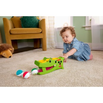 Mattel Fisher-price Sit & Tap Rolligator, Pounding Activity Toy for Baby Crawling Play, 3 Balls & Hammer JLB94 194735360369