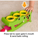 Mattel Fisher-price Sit & Tap Rolligator, Pounding Activity Toy for Baby Crawling Play, 3 Balls & Hammer JLB94 194735360369