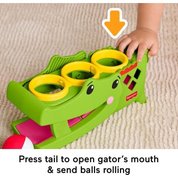 Mattel fisher-price κροκοδειλος παιχνιδι με μπαλιτσες JLB94 194735360369