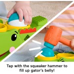 Mattel Fisher-price Sit & Tap Rolligator, Pounding Activity Toy for Baby Crawling Play, 3 Balls & Hammer JLB94 194735360369