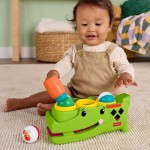 Mattel Fisher-price Sit & Tap Rolligator, Pounding Activity Toy for Baby Crawling Play, 3 Balls & Hammer JLB94 194735360369
