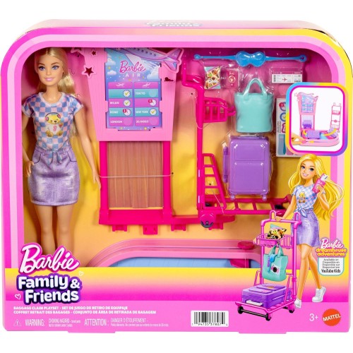 Mattel Family & Friends Baggage Claim Playset JMJ49 194735378074