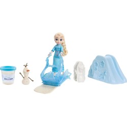 Mattel Disney Frozen Young Elsa Doll, Dough, Olaf Mold & Snow Playground Accessories, Inspired by Movie JJP87 194735340613