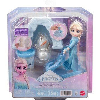 Mattel Disney Frozen Young Elsa Doll, Dough, Olaf Mold & Snow Playground Accessories, Inspired by Movie JJP87 194735340613