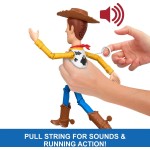 Mattel Disney and Pixar Toy Story 5 Running Woody 12 Inch Action Figure, 50 Plus Sounds JKL95 194735352555