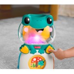 Mattel Fisher-price Light-up & Roll Frog Musical Ball Drop Activity Toy for Baby & Toddler, 3 Balls JLB96 194735360505