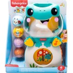 Mattel Fisher-price Light-up & Roll Frog Musical Ball Drop Activity Toy for Baby & Toddler, 3 Balls JLB96 194735360505