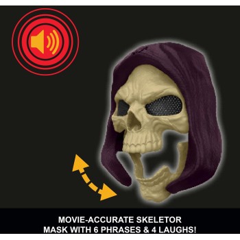 Mattel Masters Of The Universe Skeletor Mask, 2026 Movie Look, Lights & Sounds Roleplay Costume Face Cover JKJ07 194735350568