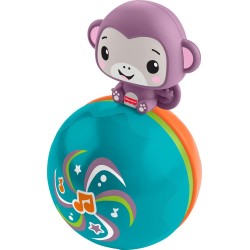 Mattel Fisher-price Crawling Musical Purple Monkey Ball, Baby Developmental Activity Toy JLB95 194735360383